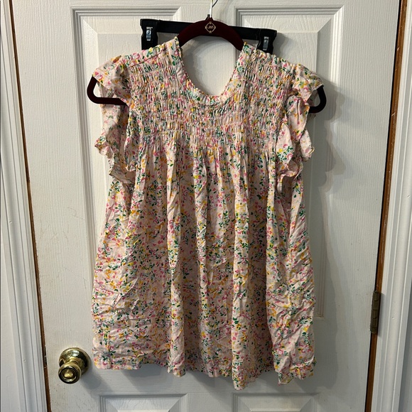 Floral Ruffle Sleeve Top - Picture 1 of 1